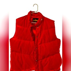 Sportscaster Seattle Down Red Down Puffer Vest Xl